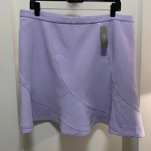 J. Crew women’s skirt size 16.Lilac A-line above the knee classic.New with tags.